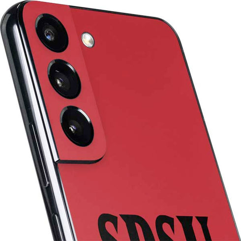 San Diego State University Aztecs Red Galaxy S22 Skin
