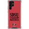 San Diego State University Aztecs Red Galaxy S22 Ultra Clear Case