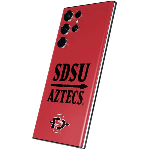San Diego State University Aztecs Red Galaxy S22 Ultra Skin
