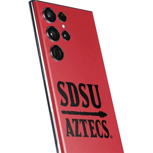 San Diego State University Aztecs Red Galaxy S22 Ultra Skin