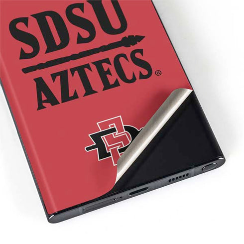 San Diego State University Aztecs Red Galaxy S22 Ultra Skin