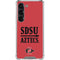 San Diego State University Aztecs Red Galaxy S23 Clear Case