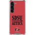 San Diego State University Aztecs Red Galaxy S23 Clear Case