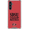San Diego State University Aztecs Red Galaxy S23 FE Clear Case