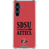 San Diego State University Aztecs Red Galaxy S23 FE Clear Case