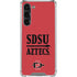 San Diego State University Aztecs Red Galaxy S23 Plus Clear Case