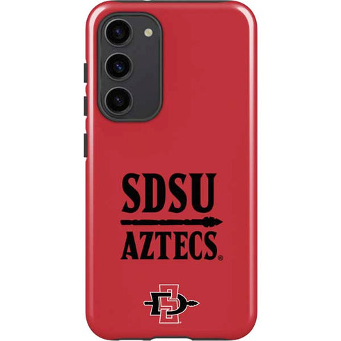 San Diego State University Aztecs Red Galaxy S23 Plus Pro Case