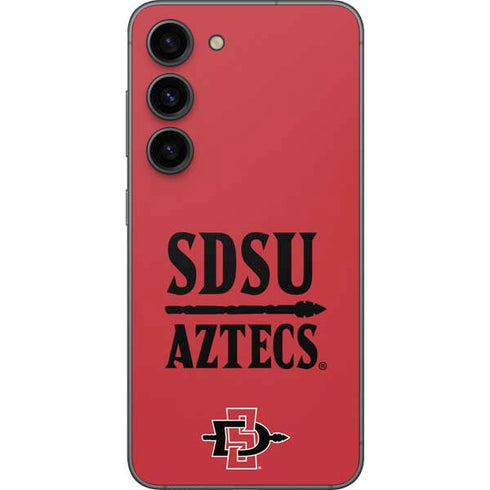 San Diego State University Aztecs Red Galaxy S23 Skin