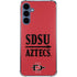 San Diego State University Aztecs Red Galaxy S24 Clear Case