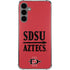 San Diego State University Aztecs Red Galaxy S24 Plus Clear Case