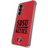 San Diego State University Aztecs Red Galaxy S24 Plus Clear Case