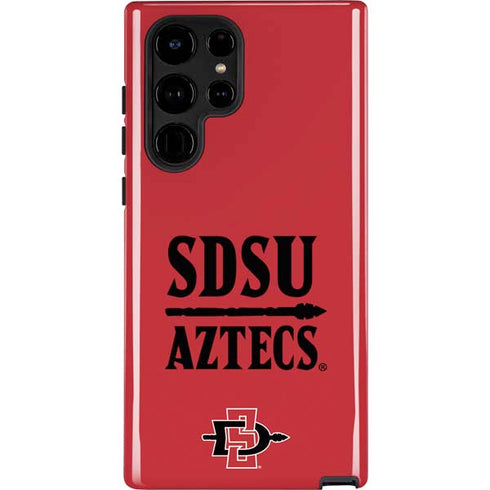 San Diego State University Aztecs Red Galaxy S24 Ultra Impact Case