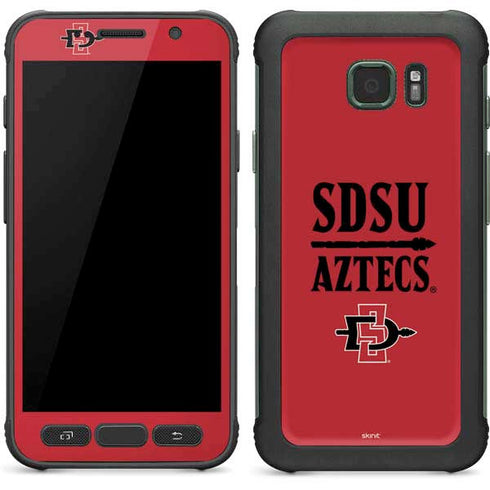 San Diego State University Aztecs Red Galaxy S7 Active Skin