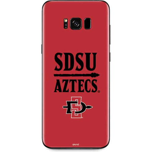 San Diego State University Aztecs Red Galaxy S8 Plus Skin