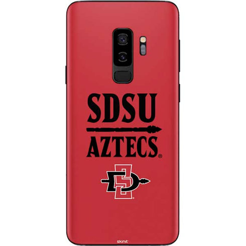 San Diego State University Aztecs Red Galaxy S9 Plus Skin