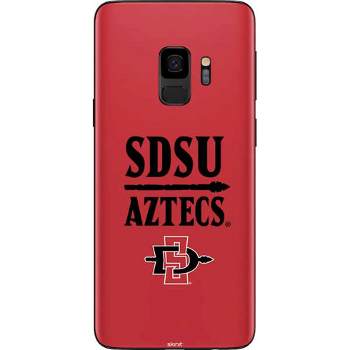 San Diego State University Aztecs Red Galaxy S9 Skin