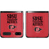San Diego State University Aztecs Red Galaxy Z Flip Skin