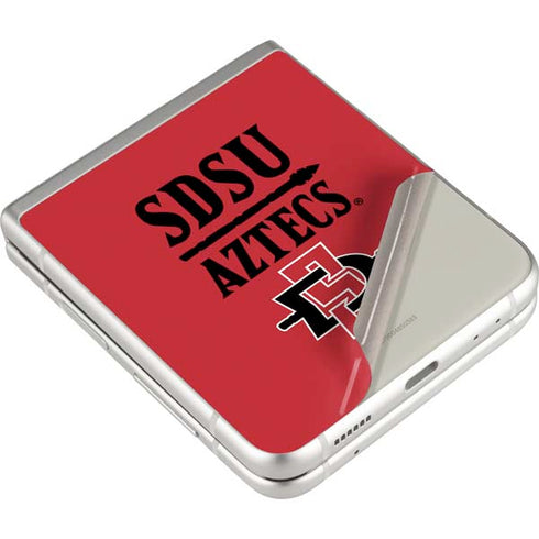 San Diego State University Aztecs Red Galaxy Z Flip3 5G Skin