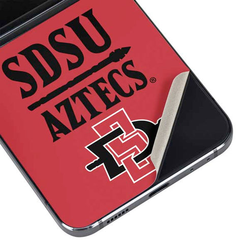 San Diego State University Aztecs Red Galaxy Z Flip5 5G Skin