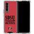 San Diego State University Aztecs Red Galaxy Z Fold4 5G Clear Case