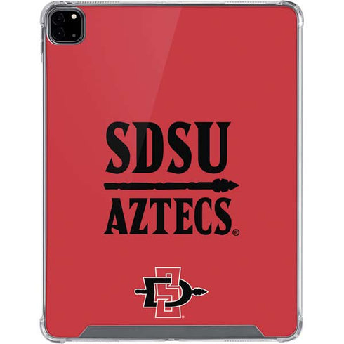 San Diego State University Aztecs Red iPad Pro 12.9in (2020) Clear Case