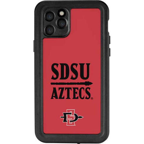 San Diego State University Aztecs Red iPhone 11 Pro Waterproof Case
