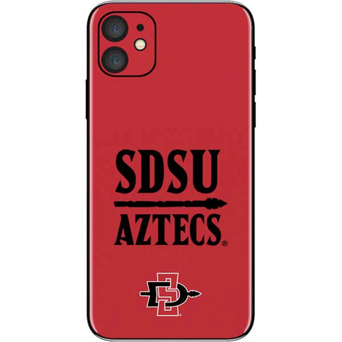 San Diego State University Aztecs Red iPhone 11 Skin