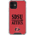 San Diego State University Aztecs Red iPhone 12 Clear Case