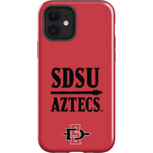 San Diego State University Aztecs Red iPhone 12 Impact Case