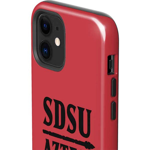 San Diego State University Aztecs Red iPhone 12 Impact Case