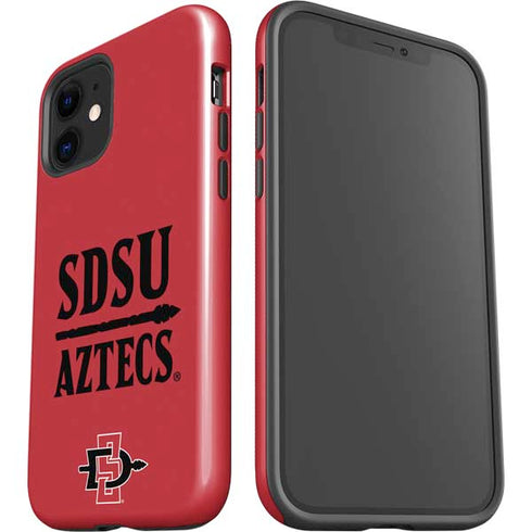 San Diego State University Aztecs Red iPhone 12 Impact Case