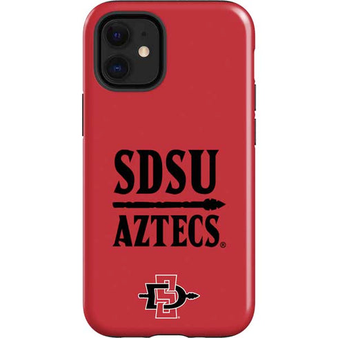 San Diego State University Aztecs Red iPhone 12 Mini Impact Case