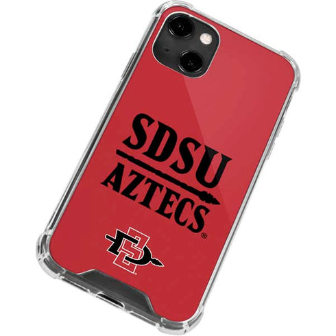 San Diego State University Aztecs Red iPhone 13 Clear Case