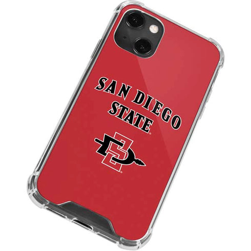 San Diego State University Aztecs Red iPhone 13 Mini Clear Case