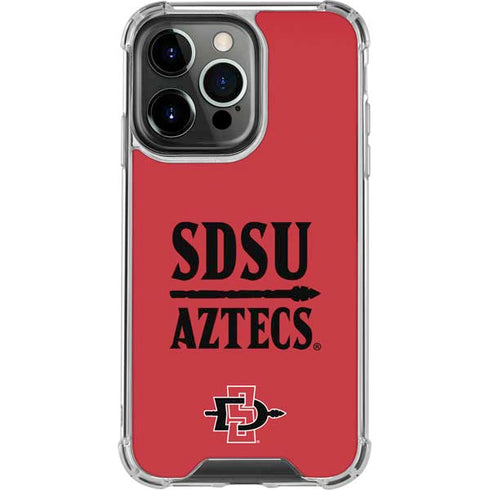 San Diego State University Aztecs Red iPhone 13 Pro Clear Case