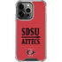San Diego State University Aztecs Red iPhone 13 Pro Clear Case