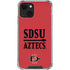 San Diego State University Aztecs Red iPhone 15 Plus Clear Case
