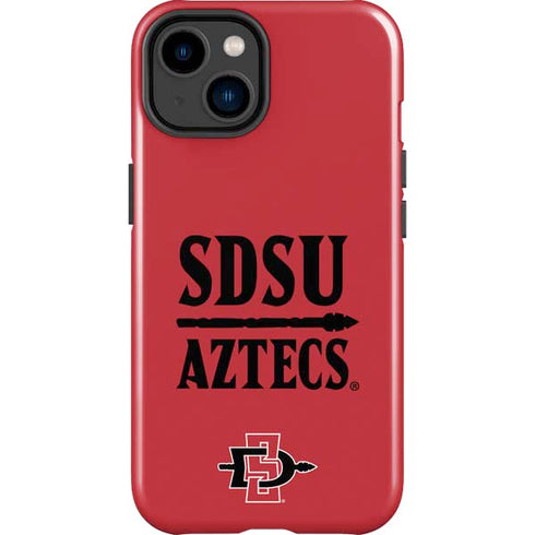 San Diego State University Aztecs Red iPhone 14 Plus Impact Case