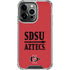 San Diego State University Aztecs Red iPhone 14 Pro Clear Case