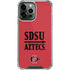 San Diego State University Aztecs Red iPhone 14 Pro Max Clear Case
