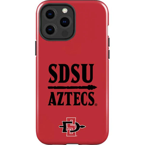 San Diego State University Aztecs Red iPhone 15 Pro Max Impact Case