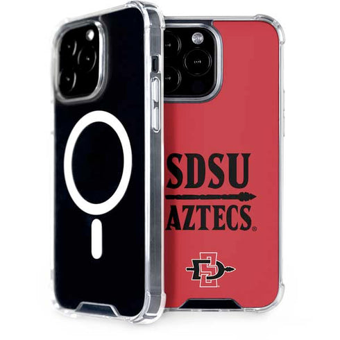 San Diego State University Aztecs Red iPhone 15 Pro Max MagSafe Case