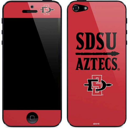 San Diego State University Aztecs Red iPhone 5/5s/5SE Skin