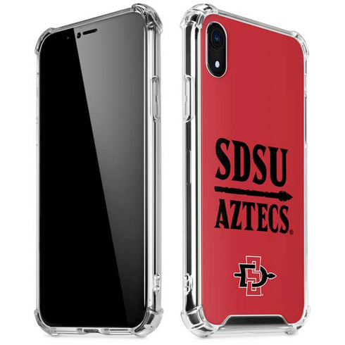 San Diego State University Aztecs Red iPhone XR Clear Case