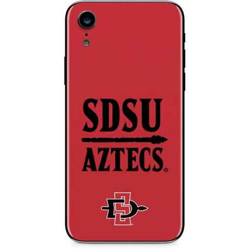 San Diego State University Aztecs Red iPhone XR Skin