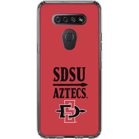 San Diego State University Aztecs Red LG K51/Q51 Clear Case