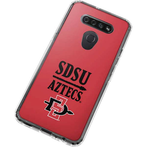 San Diego State University Aztecs Red LG K51/Q51 Clear Case