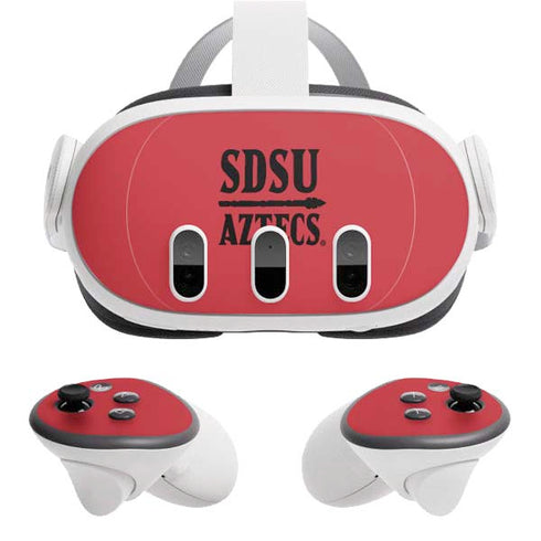 San Diego State University Aztecs Red Meta Quest 3 Skin