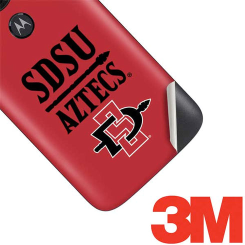 San Diego State University Aztecs Red Moto E5 Play Skin
