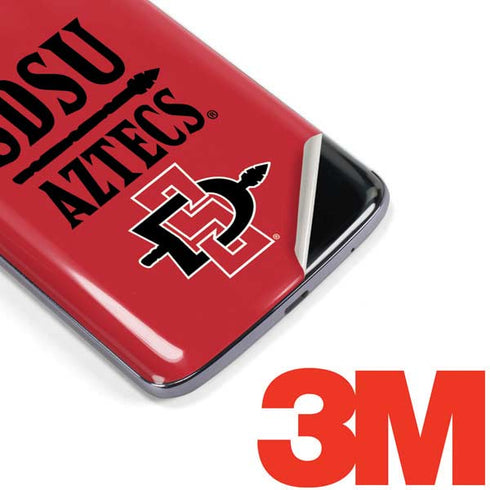 San Diego State University Aztecs Red Moto E5 Plus Skin